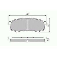 RDA Rear Disc Brake Pads for Toyota FJ Cruiser 4.0L V6 2007 - ON