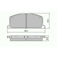 RDA Front Disc Brake Pads for Toyota Corolla AE80 AE82 SOHC 1/1985 - 12/1988 PBR