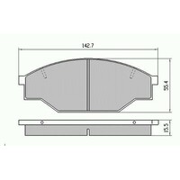 RDA Front Disc Brake Pads for Toyota Hilux 2WD RZN14# RZN15# 8/1997 - 4/2005