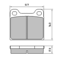 RDA Front Disc Brake Pads for Volkswagen Golf 1.6 Turbo Diesel 1975-1978