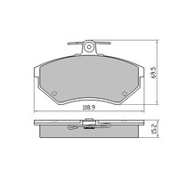 Front Disc Brake Pads for Volkswagen Vento 2.0 1995-1998