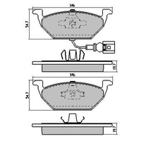 RDA Front Extreme Disc Brake Pads for Volkswagen Golf VI 2.0TD 2009-ON Type2