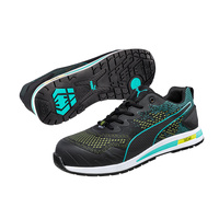 Puma Safety Unisex Vivid Knit Recycled Shoes Colour Green Size AU/UK 3 (US 4)