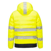 Hi-Vis Ultrasonic Heated Tunnel Jacket Colour Yellow/Black Size L