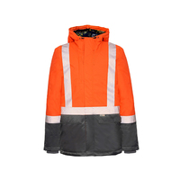 Rainbird Workwear Harvey Parka Fluoro Small Fluoro Orange/Charcoal