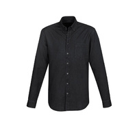 Indie Mens Long Sleeve Shirt Dark Blue XSmall