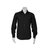 Mens Metro Long Sleeve Shirt Charcoal 5XL