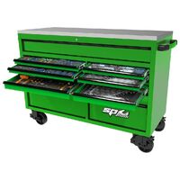 SP Tools 465 Piece Metric/SAE 13 Drawer Green USA Series Tool Kit SP50805G