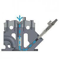 Diesel injector special pneumatic adaptors for swarf removal when cutting injector seats govoni