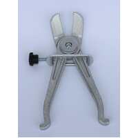 Adjustable line clamp pliers - aluminium body - angled jaw