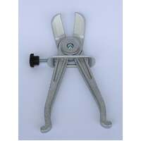 Adjustable line clamp pliers - aluminium body - angled jaw