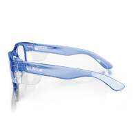 SafeStyle Classics Blue Frame Clear Lens Safety Glasses