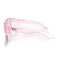 SafeStyle Classics Pink Frame Clear Lens Safety Glasses