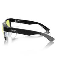 SafeStyle Fusions Black Frame Yellow Lens Safety Glasses