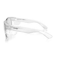 SafeStyle Fusions Clear Frame Clear Lens Safety Glasses