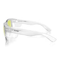 SafeStyle Fusions Clear Frame Yellow Lens Safety Glasses
