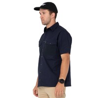 Pressure Short Sleeve Shirt Colour Navy Blue Size M
