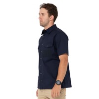 Grindstones Short Sleeve Shirt Colour Navy Blue Size M