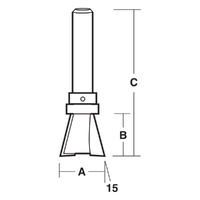 Carbitool Dovetail Router Bit TB19149