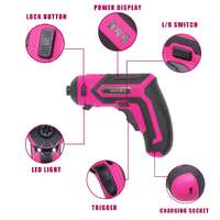 Monika pink tool combo cordless drill driver electric cutter bottle opener screwdriver