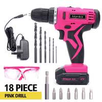 Monika 12v pink lithium cordless drill