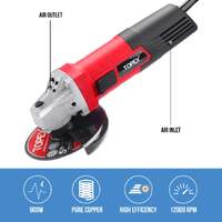 Topex 900w 125mm 5'' angle grinder w/ 20pcs 115mm combo discs cut grind polish