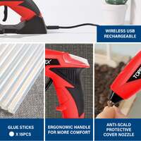 Topex 4v cordless soldering iron glue gun nail gun w/ charger