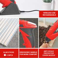 Topex 4v max cordless glue gun soldering iron twin kit with adaptor accessories