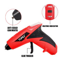 TOPEX 4V Cordless Hot Glue Gun w/ 15Pcs Premium Glue Sticks