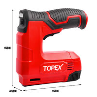 TOPEX 4V 2in1 Cordless Electric Stapler Tacker Nail Gun Li-Ion 3K Staples Nails