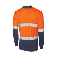 Tru Workwear Micromesh L/S Hi-Vis Taped Polo Shirt