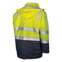 TRU Workwear Quilted Rain Jacket with Reflective Tape