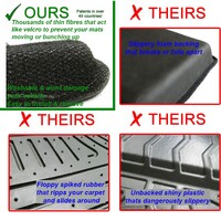 3D Maxtrac Rubber Mats for Holden Colorado Dual Cab 2012-2015 Front & Rear Maxtrac Rubber