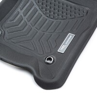 3D Maxtrac Rubber Mats for Toyota Land cruiser 78 Series 1998+-Front Pair Maxtrac RUBBER Colour Black