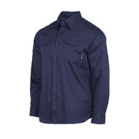 Unit Mens Shirt Task Workwear LS 2XL Black