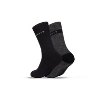 Unit Mens Socks 2 Pack Extra Thick Premium Bamboo 11 to 14 Multi