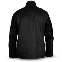 Black Jacket W/Leather Sleeves