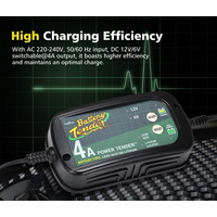 Battery Tender Smart Battery Charger 4A 6V/12V Trickle Automatic SLA AGM Car Truck