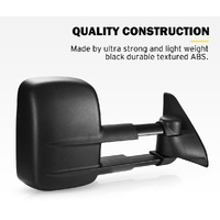 Pair Extendable Towing Mirrors For Toyota Prado 120 series  2002-2009