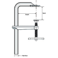 Weldclass 100x80mm F-Clamps PROMAX FHD General Purpose WC-01870