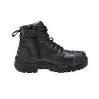 KingGee Mens Phoenix 6Z Side Zip Boot Size AU/UK 7 (US 8) Colour Black