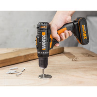 WORX 20V 10mm Drill Driver Kit with 35 piece kit including Battery, Charger and carry case