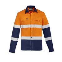 Syzmik Mens Lightweight Bio Motion Shirt Yellow/Navy XXS