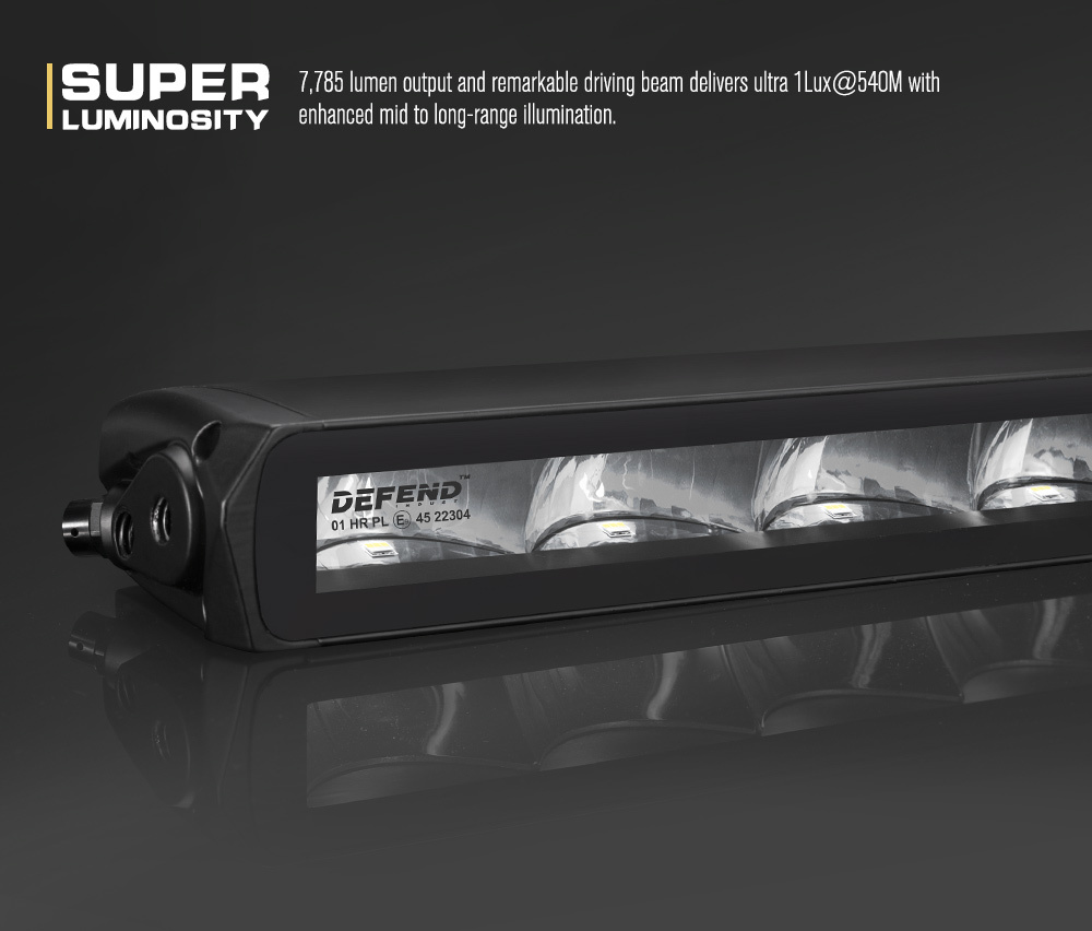 DEFEND INDUST 30inch LED Light Bar Slim Single Row Work Driving Lamp 4X4  Offroad