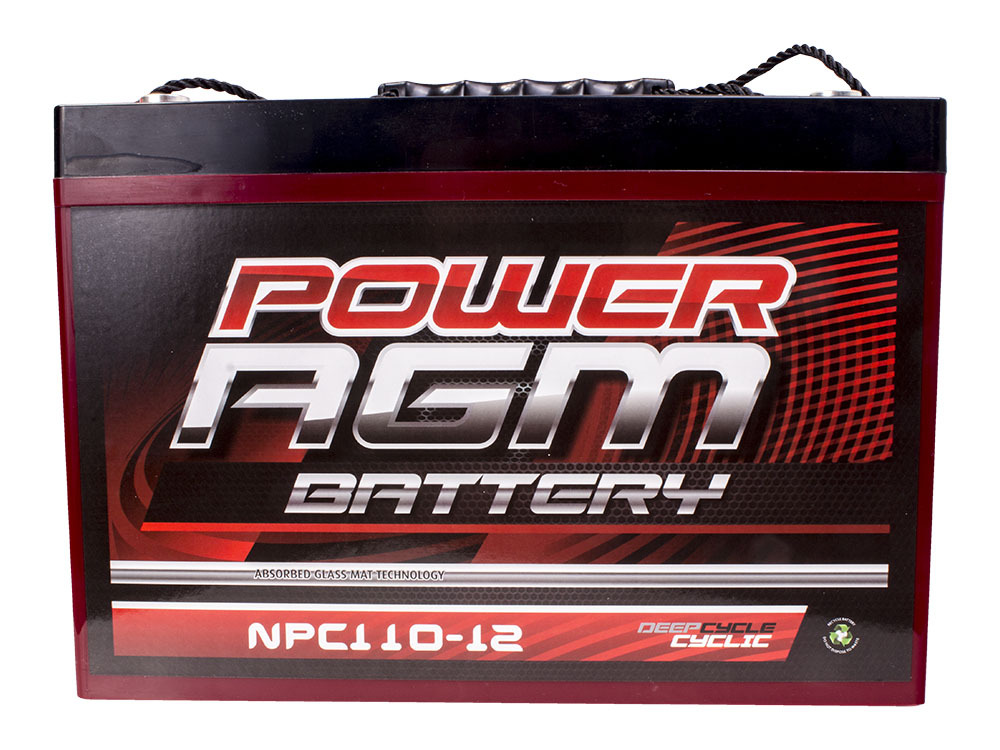 Power AGM 110AH AGM SLA 12V Deep Cycle Battery