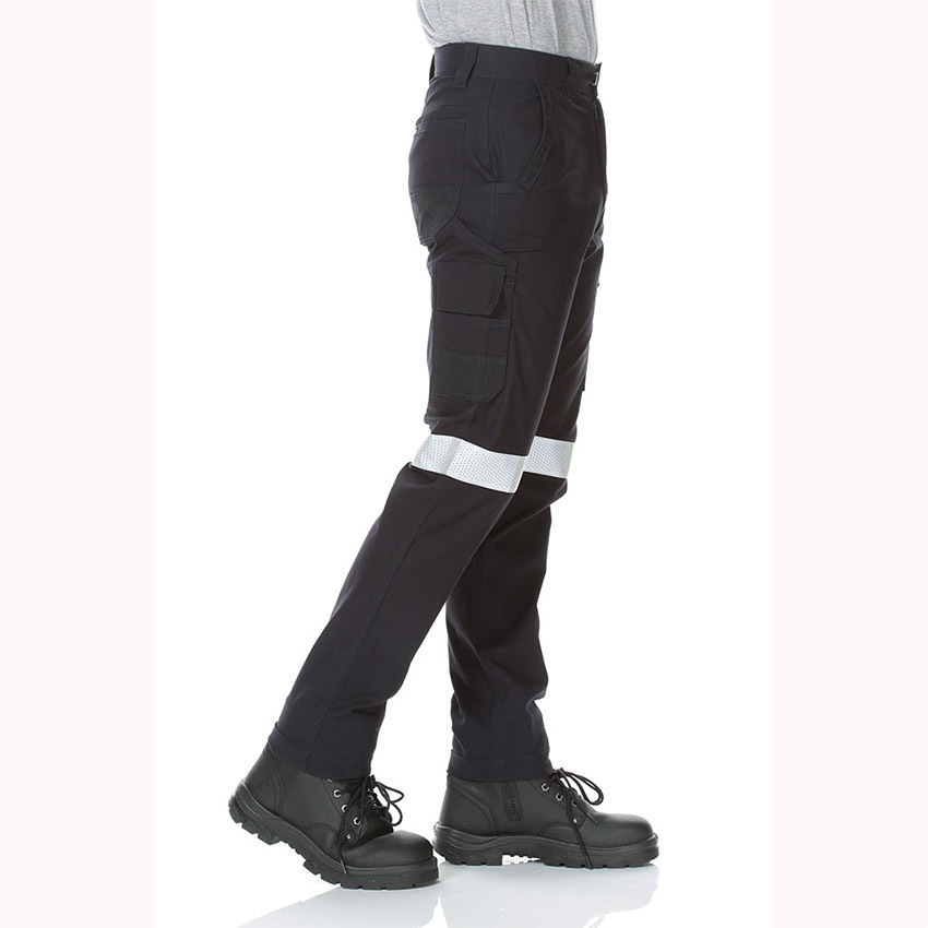 WORKIT Decoy Canvas Modern Fit Stretch Taped Cargo Pants Navy 102ST