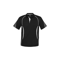 Mens Razor Polo Black/White Large