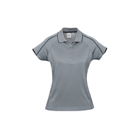 Ladies Blade Polo Black/Silver Grey 6