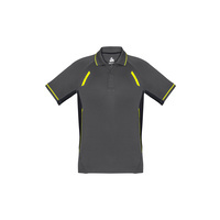 Kids Renegade Polo Grey/Black/Fluoro Yellow 12