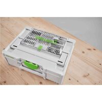 Festool CENTROTEC 3-8mm Mini Wood Spiral Drill Bit Set for Systainer3 577395